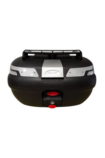 Motosiklet Arka Çanta SL 45 Litre Sırt Dayama ve Üst Bagaj Full Set Şeffaf Ref