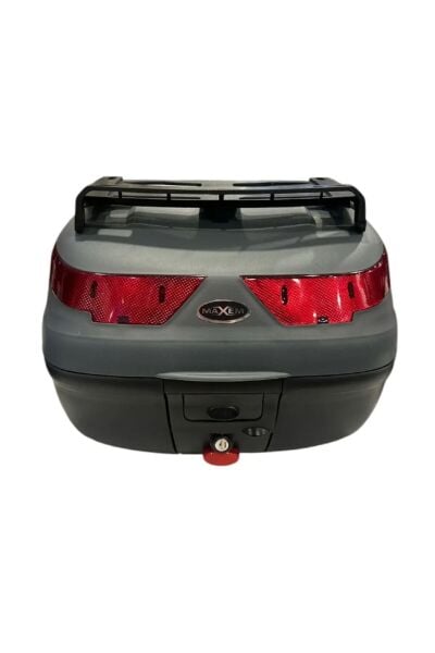 Motosiklet Arka Çantası Gray 40 Litre Topcase Motor Çanta Full SL-40
