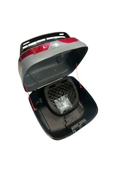 Motosiklet Arka Çantası Gray 40 Litre Topcase Motor Çanta Full SL-40