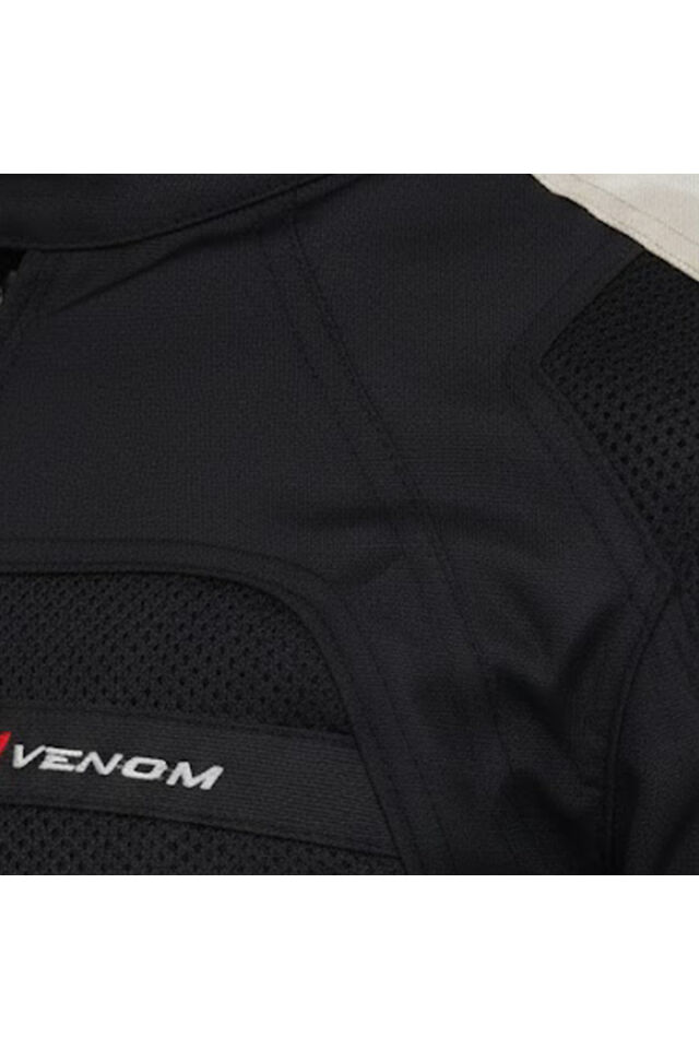 Motosiklet Mont 4 Mevsim Dynamic Açık Gri-Kırmızı Motorcu Montu