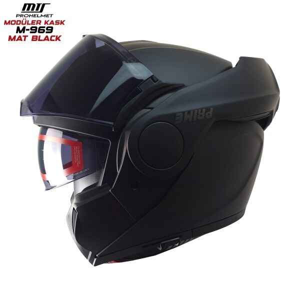 MTS M-969 MAT SİYAH 180 DERECE AÇILIR KASK