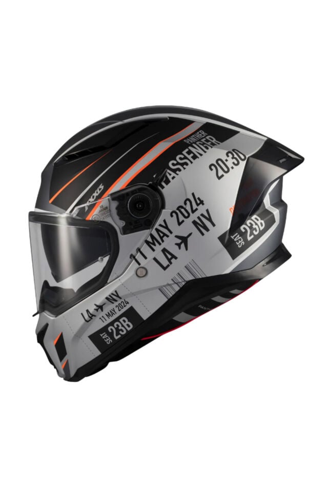 PANTHER SV Kask Passenger A1 Black Grey Matt