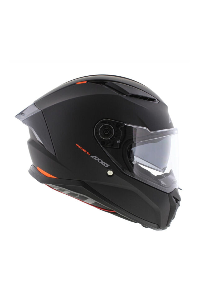 Panther SV Solid A1 Matt Black Güneş Vizörlü Full Face Motosiklet Kaskı