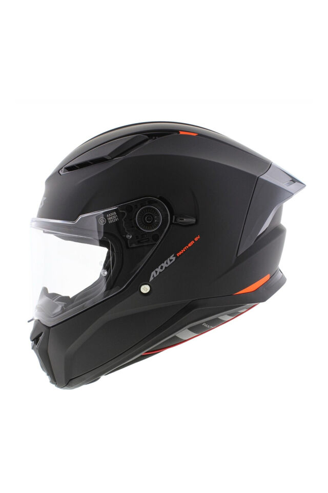 Panther SV Solid A1 Matt Black Güneş Vizörlü Full Face Motosiklet Kaskı 2XL - MAT SİYAH