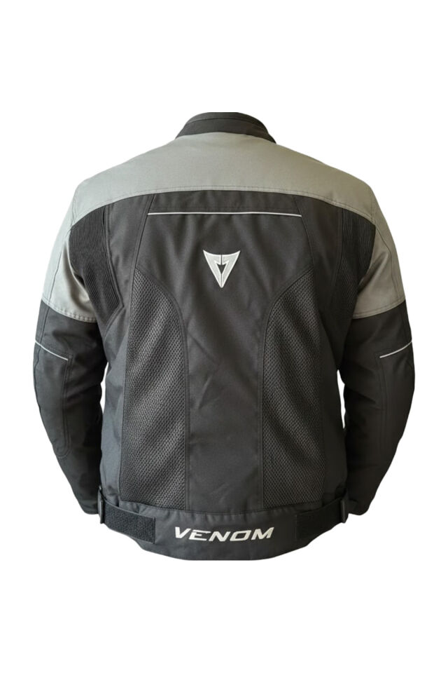 Motosiklet Montu Dynamic Siyah-Gri 4 Mevsim Motorcu Montu XL