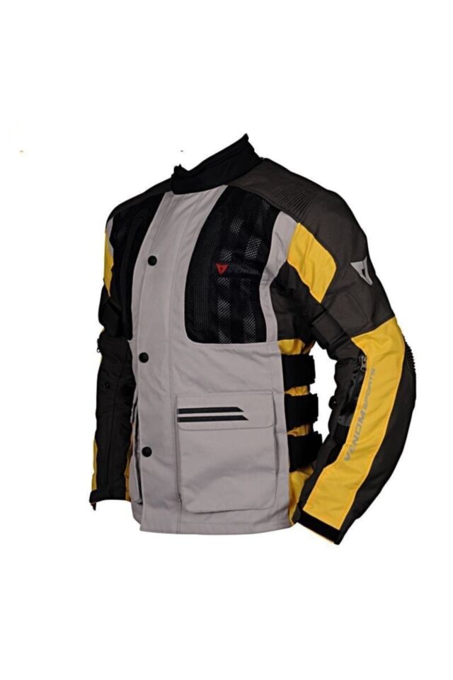 Tourex Touring Bayan Motosiklet Montu Gri Sarı