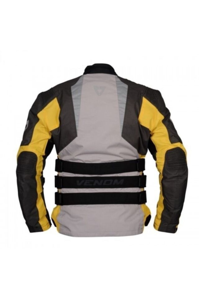 Tourex Touring Bayan Motosiklet Montu Gri Sarı XL