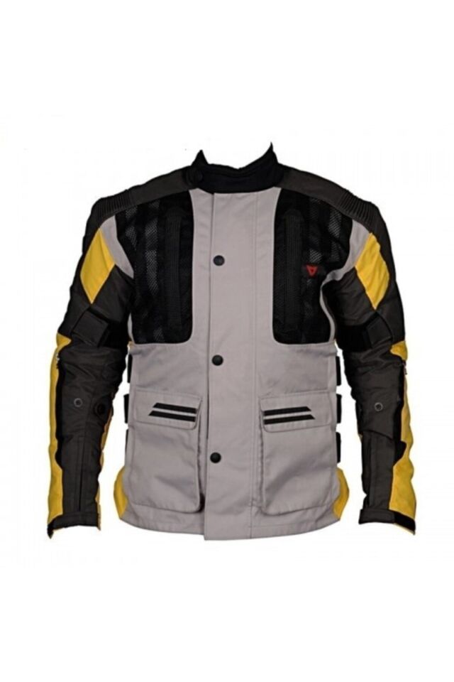 Tourex Touring Bayan Motosiklet Montu Gri Sarı XL
