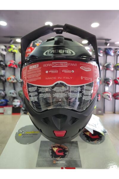 TOURMAX X MATT BLACK(Mat Siyah) Çeneden açılır kask